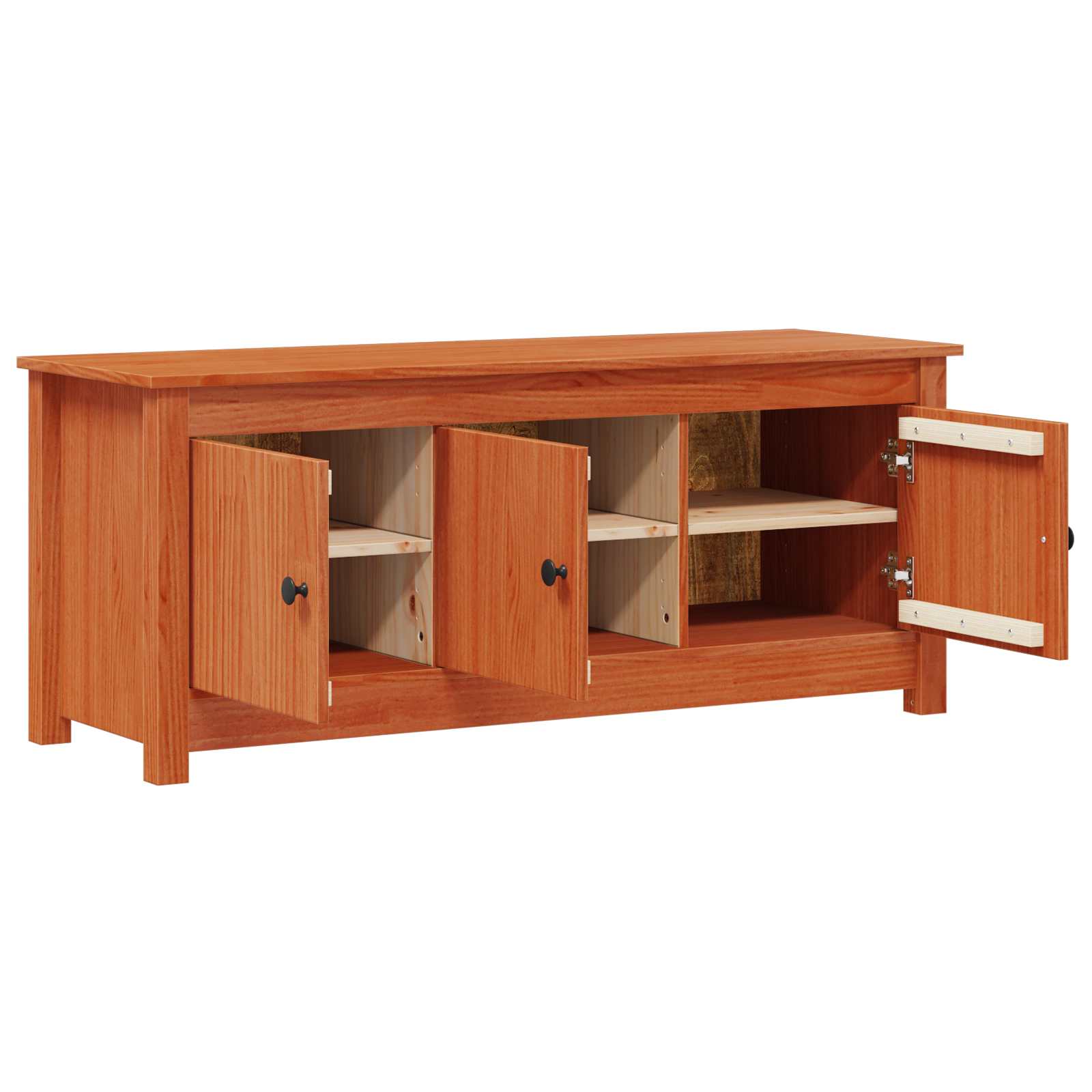 vidaXL Szafka na buty Woskowy Brąz 110 x 38 x 45,5 cm