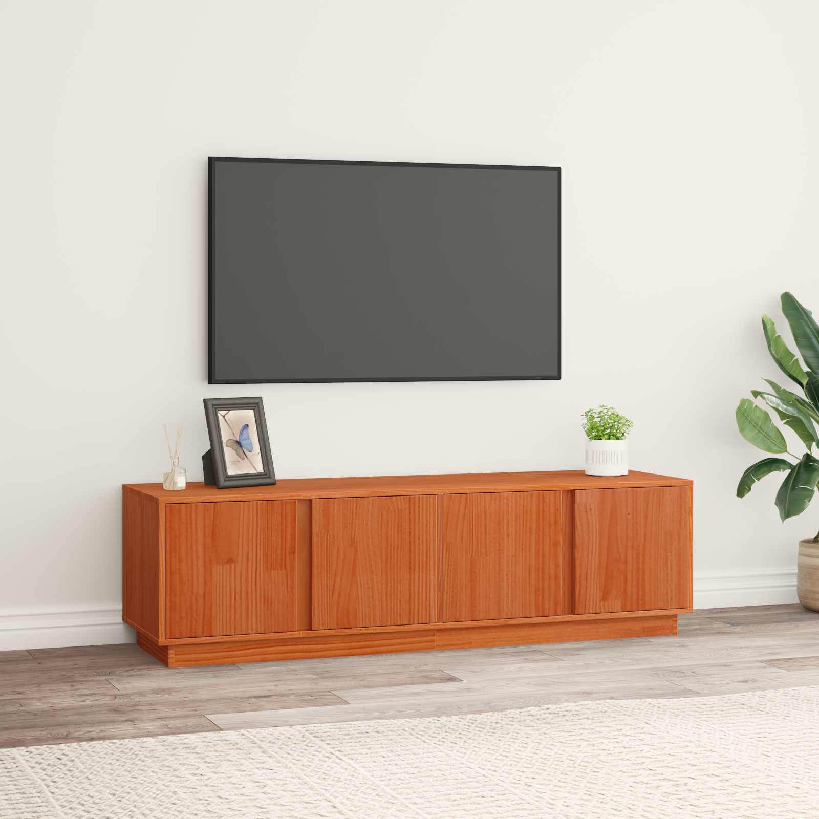 vidaXL Szafka pod telewizor Woskowy Brąz 140 x 40 x 40 cm