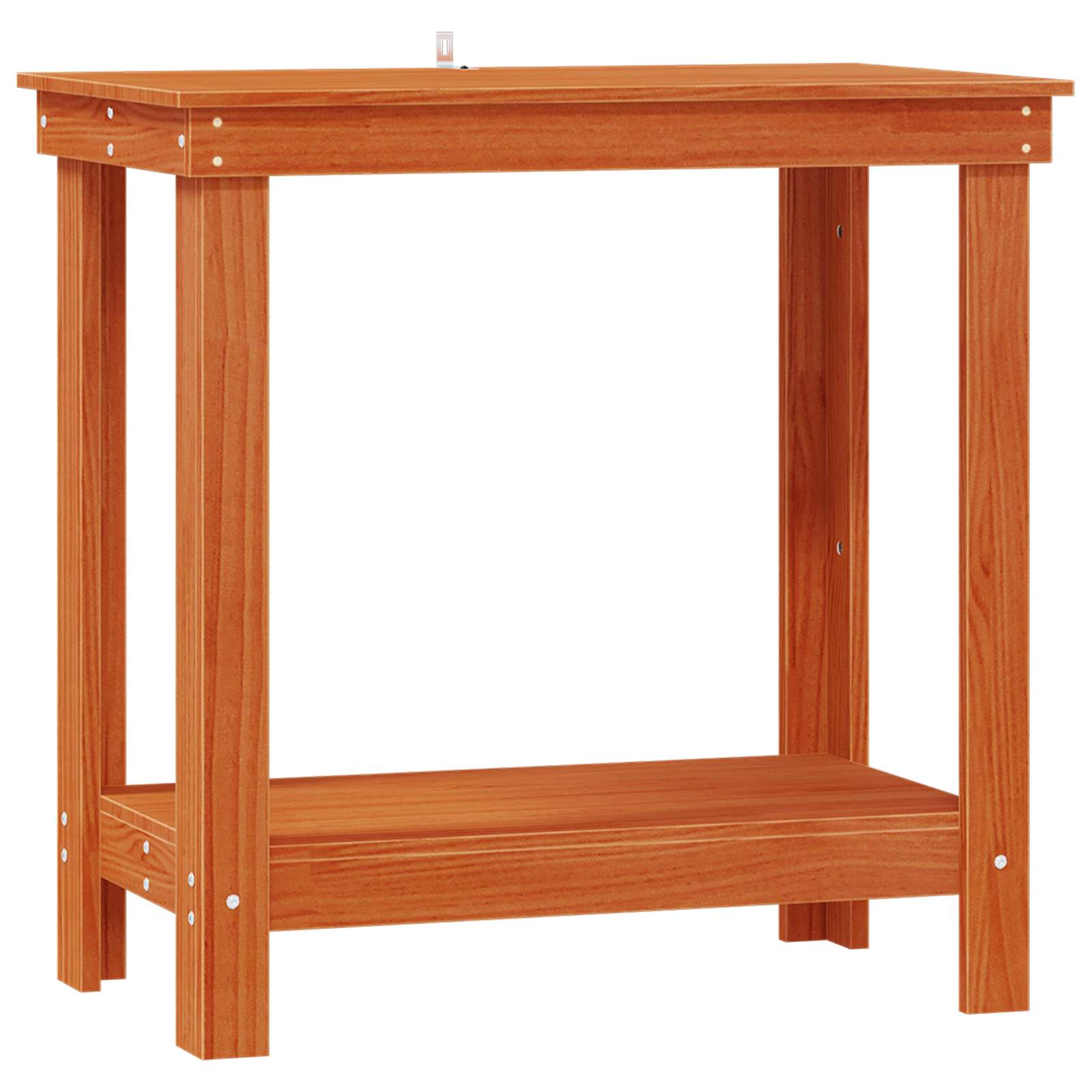 vidaXL Stół warsztatowy z półką Woskowy Brąz 80 x 50 x 80 cm