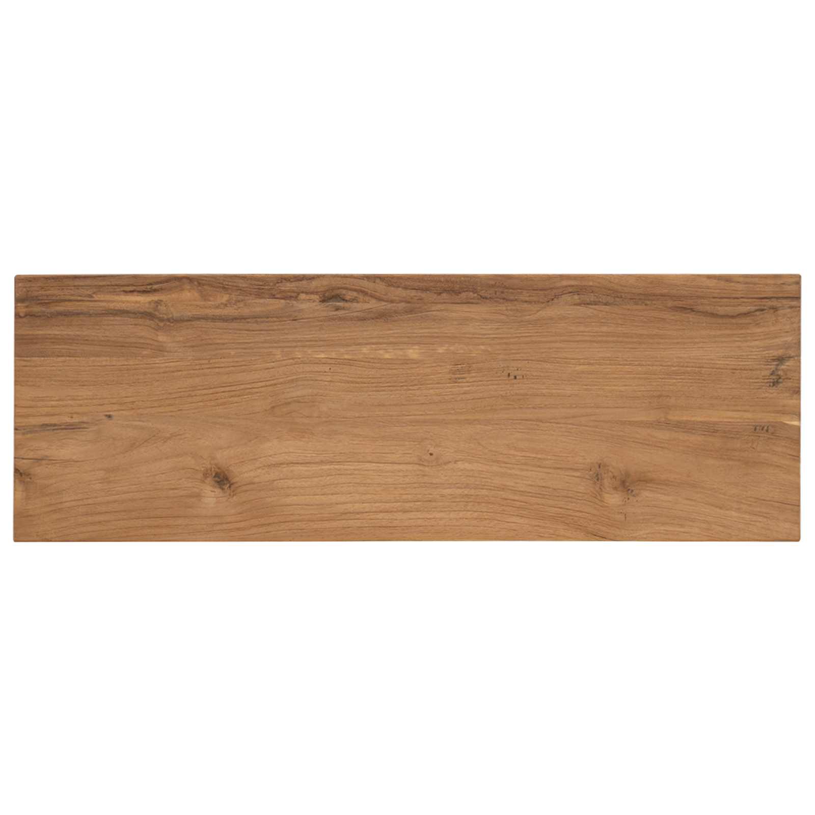 vidaXL Konsola naturalny 90 x 30 x 80 cm Lite drewno teakowe
