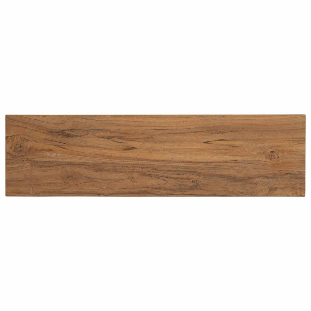 vidaXL Konsola naturalny 110 x 30 x 80 cm Lite drewno teakowe