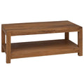 vidaXL Stolik kawowy naturalny 100 x 50 x 40 cm Lite drewno teakowe