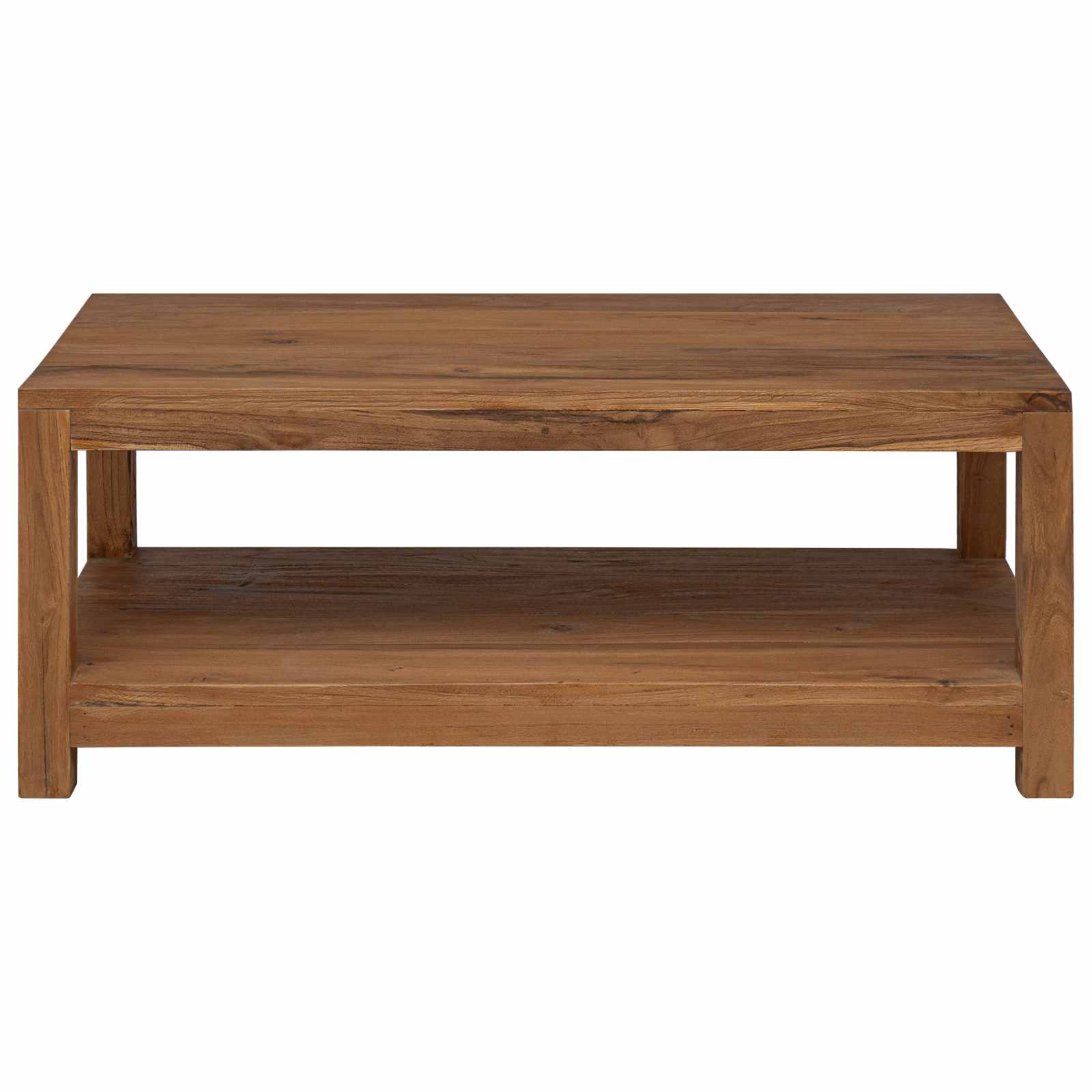 vidaXL Stolik kawowy naturalny 100 x 50 x 40 cm Lite drewno teakowe
