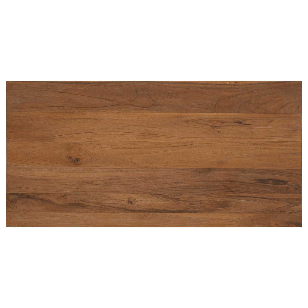 vidaXL Stolik kawowy naturalny 100 x 50 x 40 cm Lite drewno teakowe