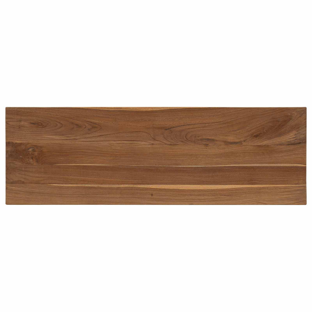 vidaXL Konsola naturalny 110 x 35 x 75 cm Lite drewno teakowe