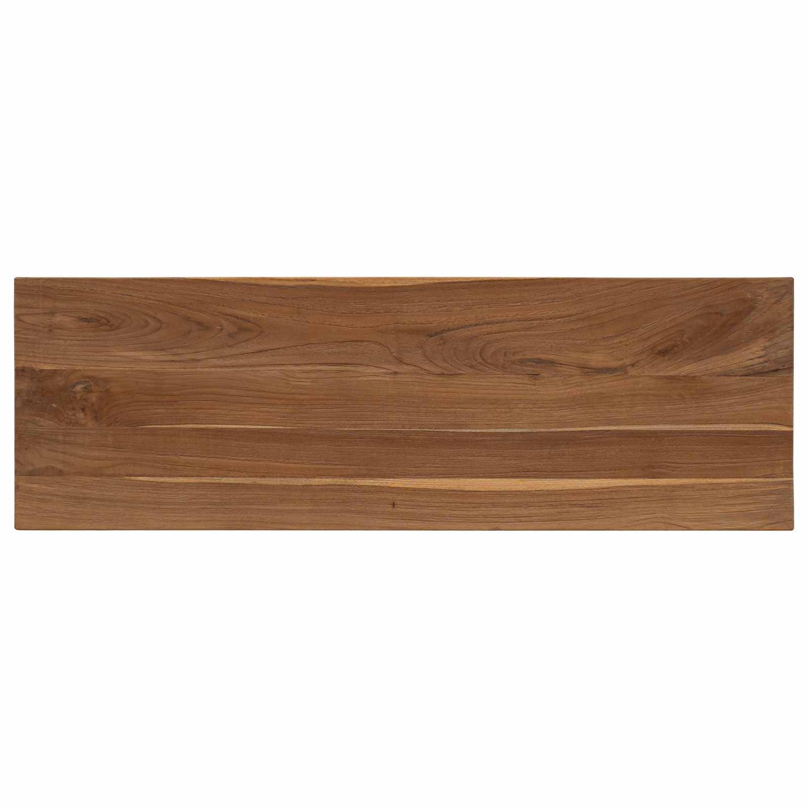 vidaXL Konsola naturalny 110 x 35 x 75 cm Lite drewno teakowe