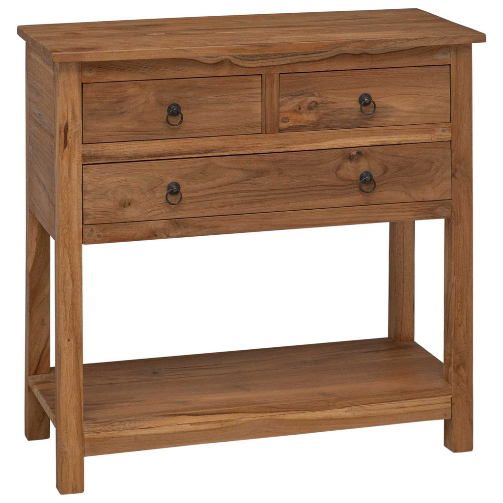 vidaXL Bufet naturalny 79 x 35 x 80 cm Lite drewno teakowe