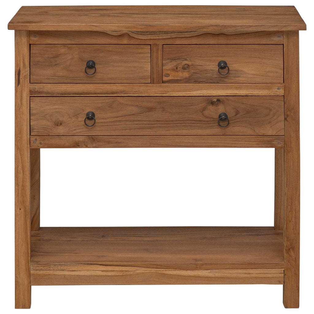 vidaXL Bufet naturalny 79 x 35 x 80 cm Lite drewno teakowe