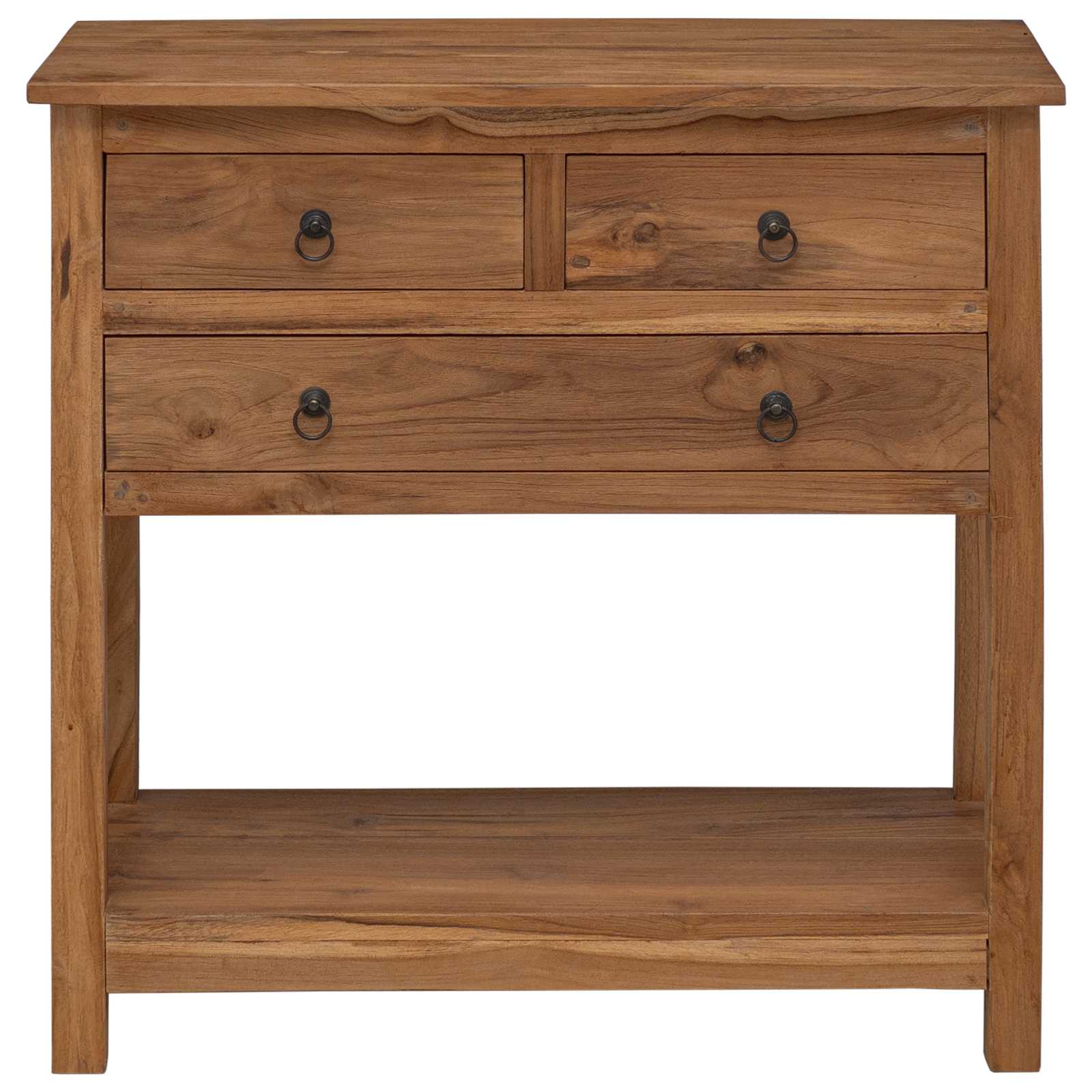vidaXL Bufet naturalny 79 x 35 x 80 cm Lite drewno teakowe