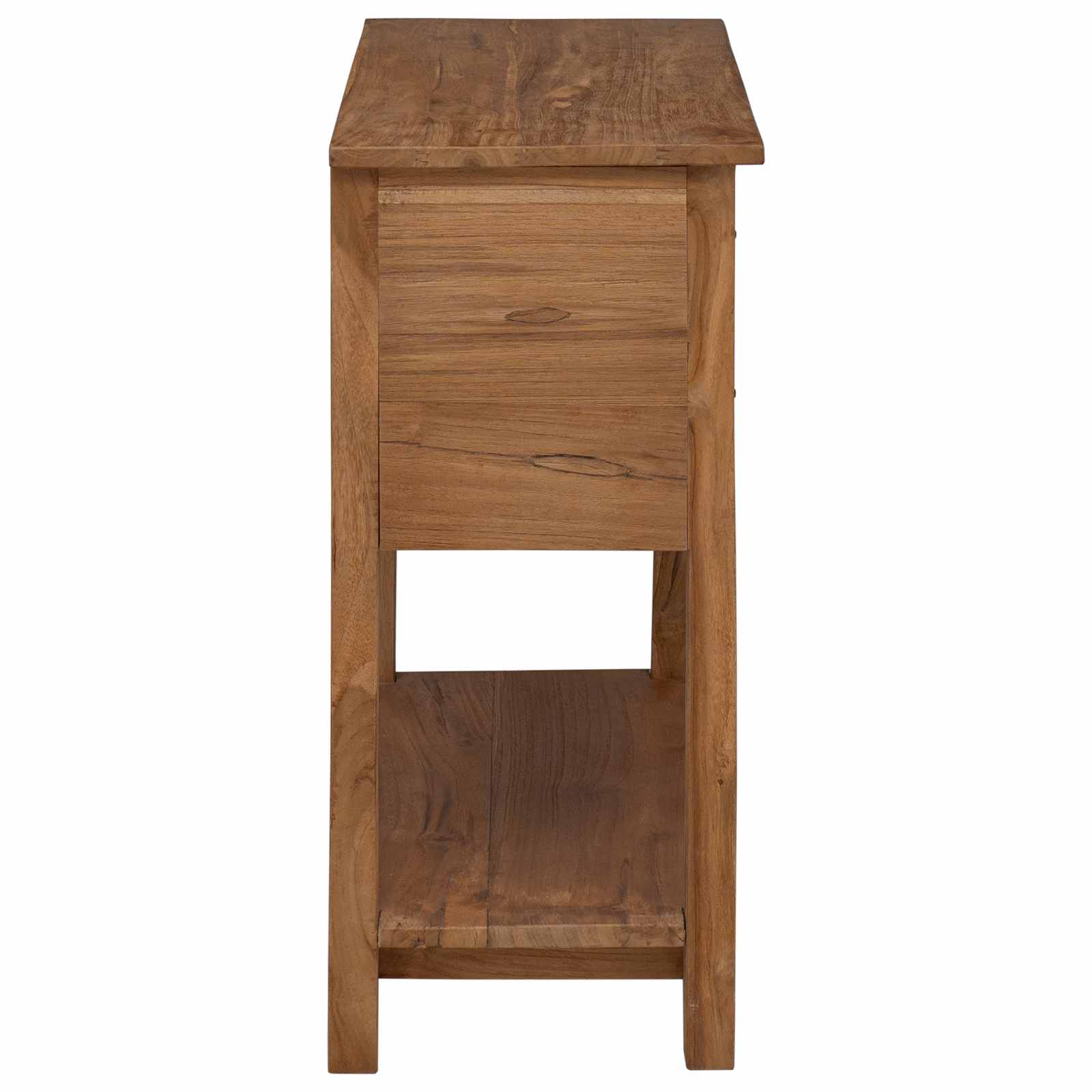 vidaXL Bufet naturalny 79 x 35 x 80 cm Lite drewno teakowe