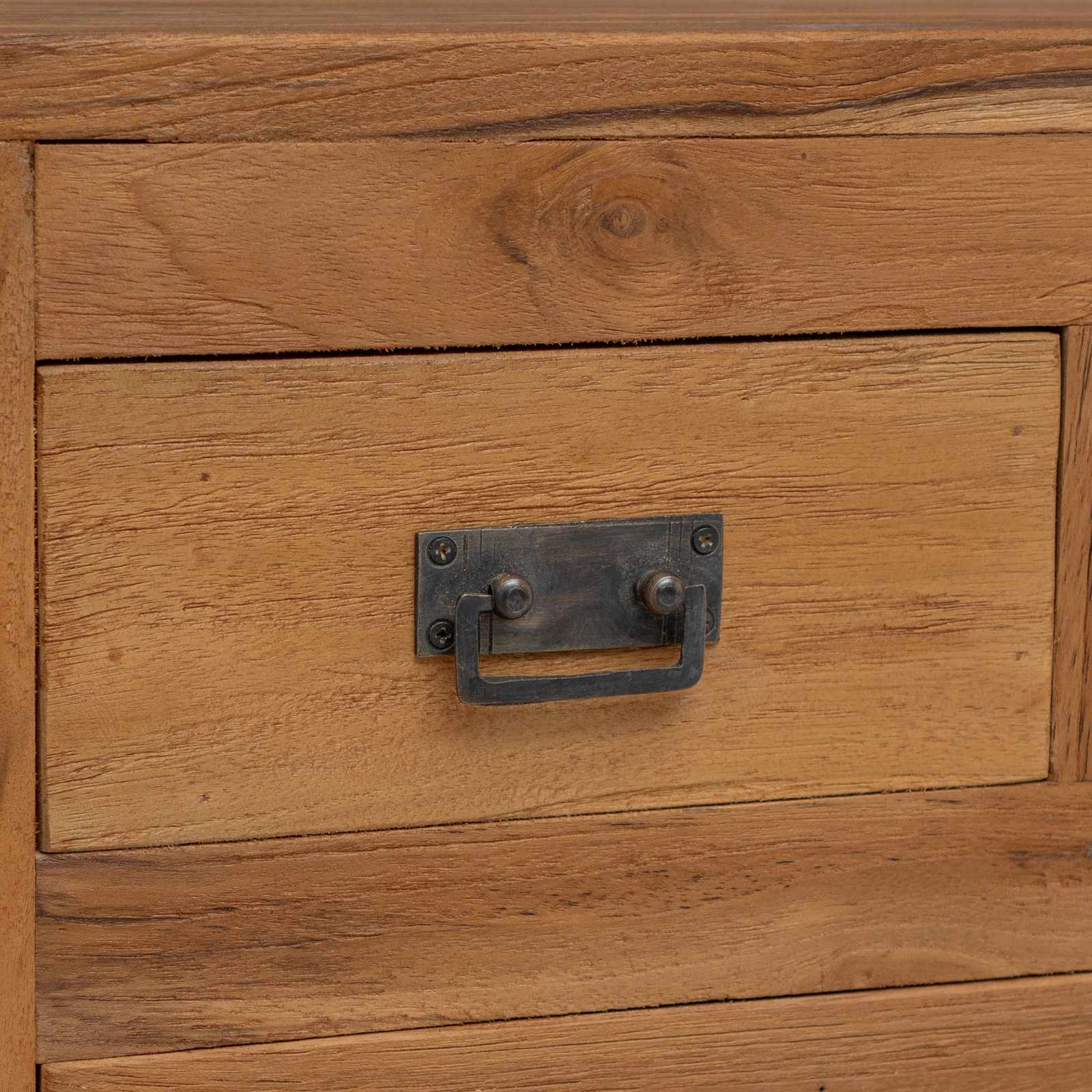 vidaXL Bufet naturalny 110 x 35 x 75,5 cm Lite drewno teakowe