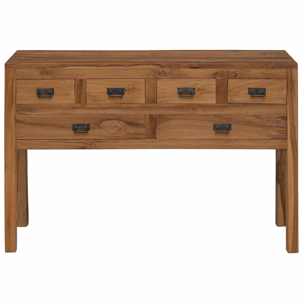 vidaXL Bufet naturalny 110 x 35 x 75,5 cm Lite drewno teakowe