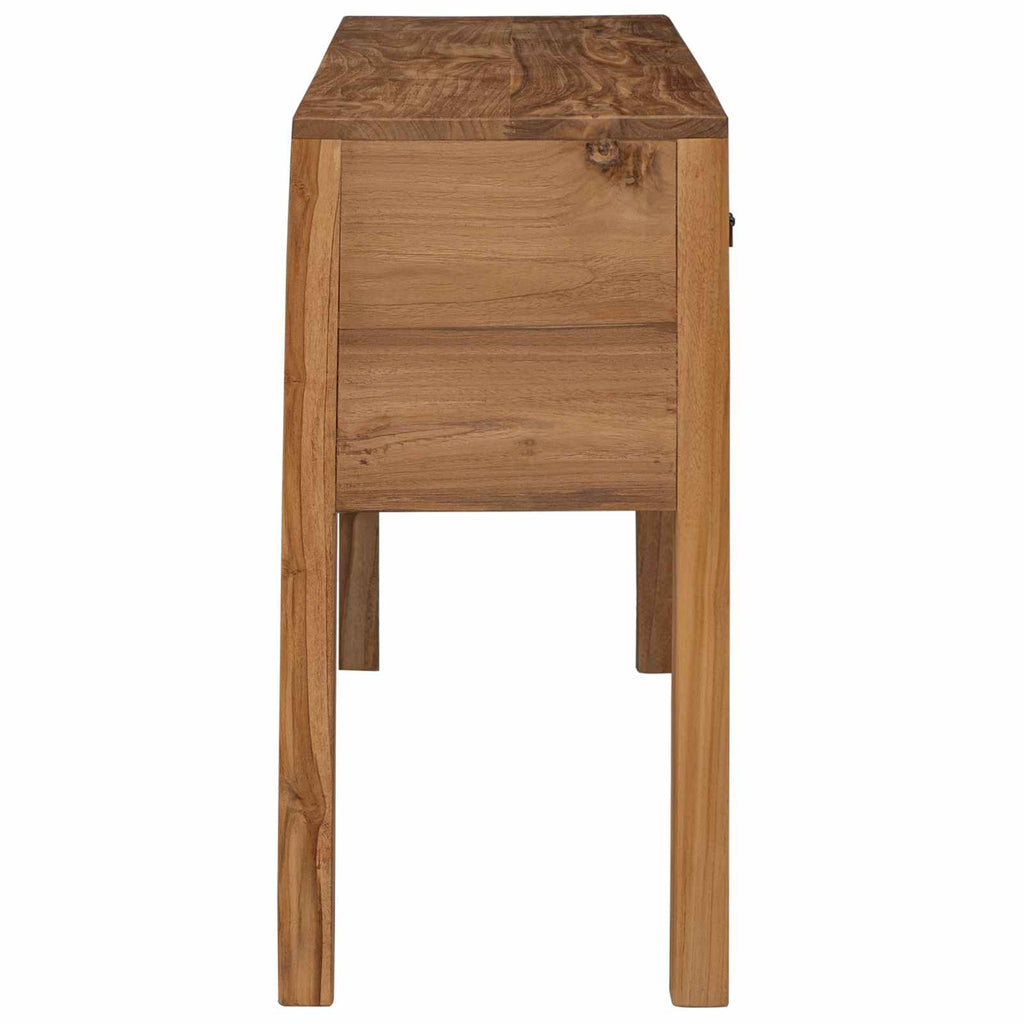 vidaXL Bufet naturalny 110 x 35 x 75,5 cm Lite drewno teakowe