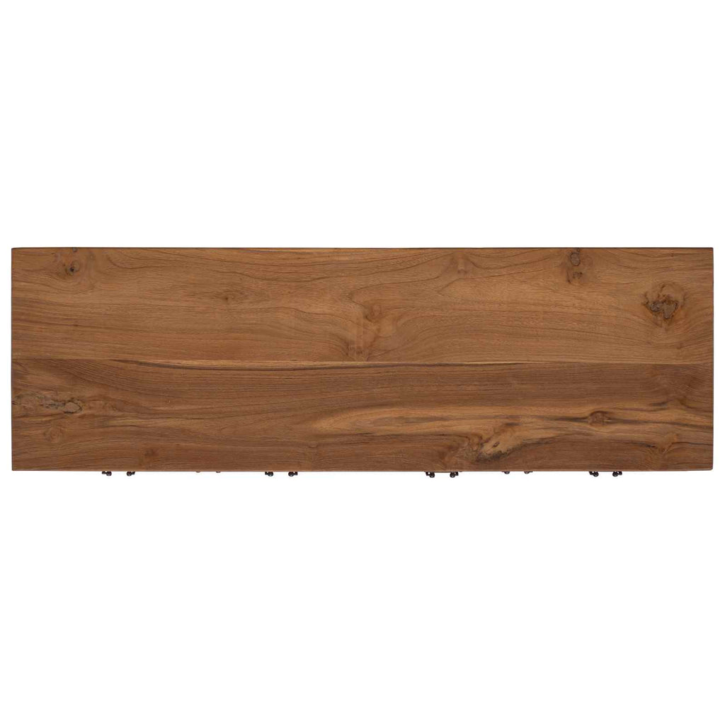 vidaXL Bufet naturalny 110 x 35 x 75,5 cm Lite drewno teakowe