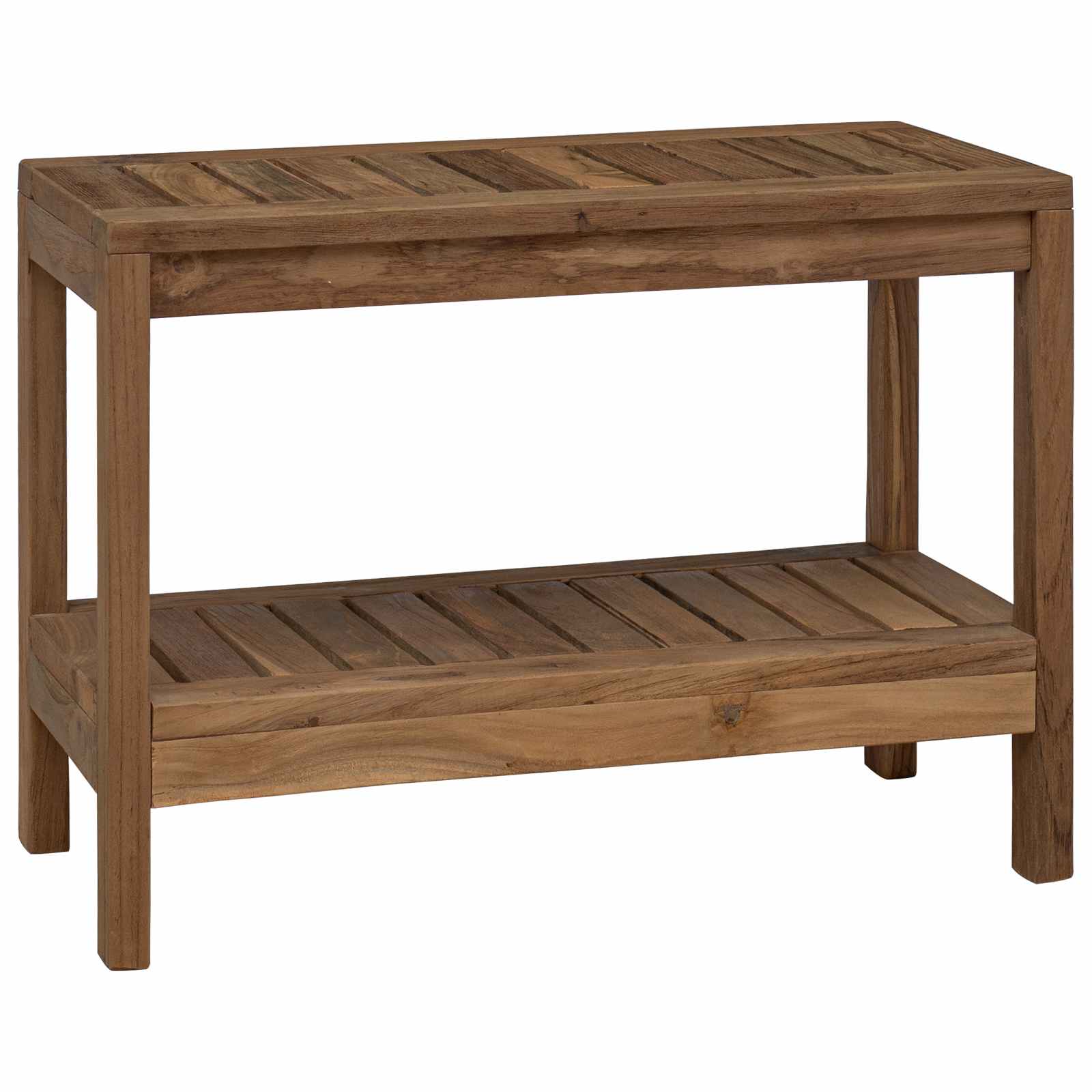 vidaXL Stolik boczny do łazienki naturalny 60 x 30 x 45 cm