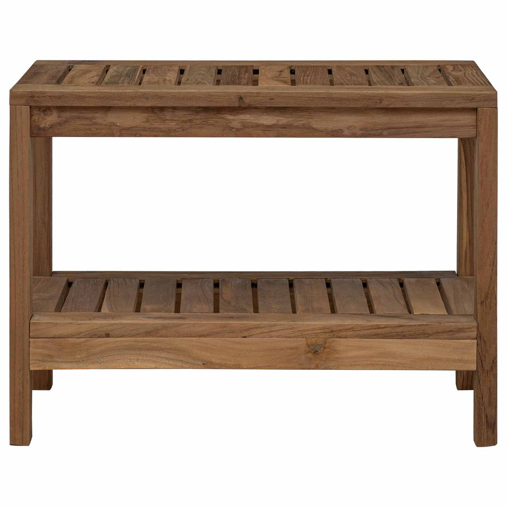 vidaXL Stolik boczny do łazienki naturalny 60 x 30 x 45 cm