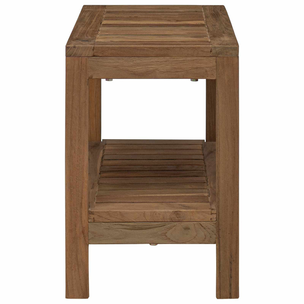 vidaXL Stolik boczny do łazienki naturalny 60 x 30 x 45 cm