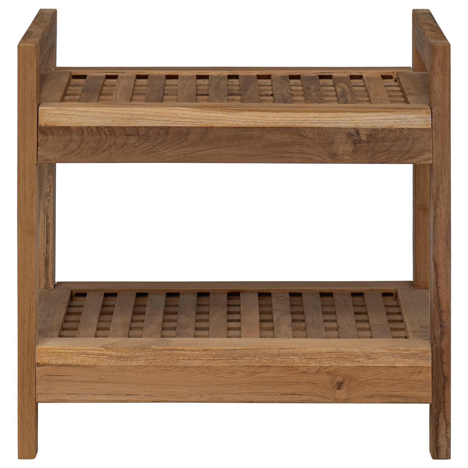 vidaXL Półka łazienkowa naturalny 45 x 30 x 45 cm Lite drewno teakowe