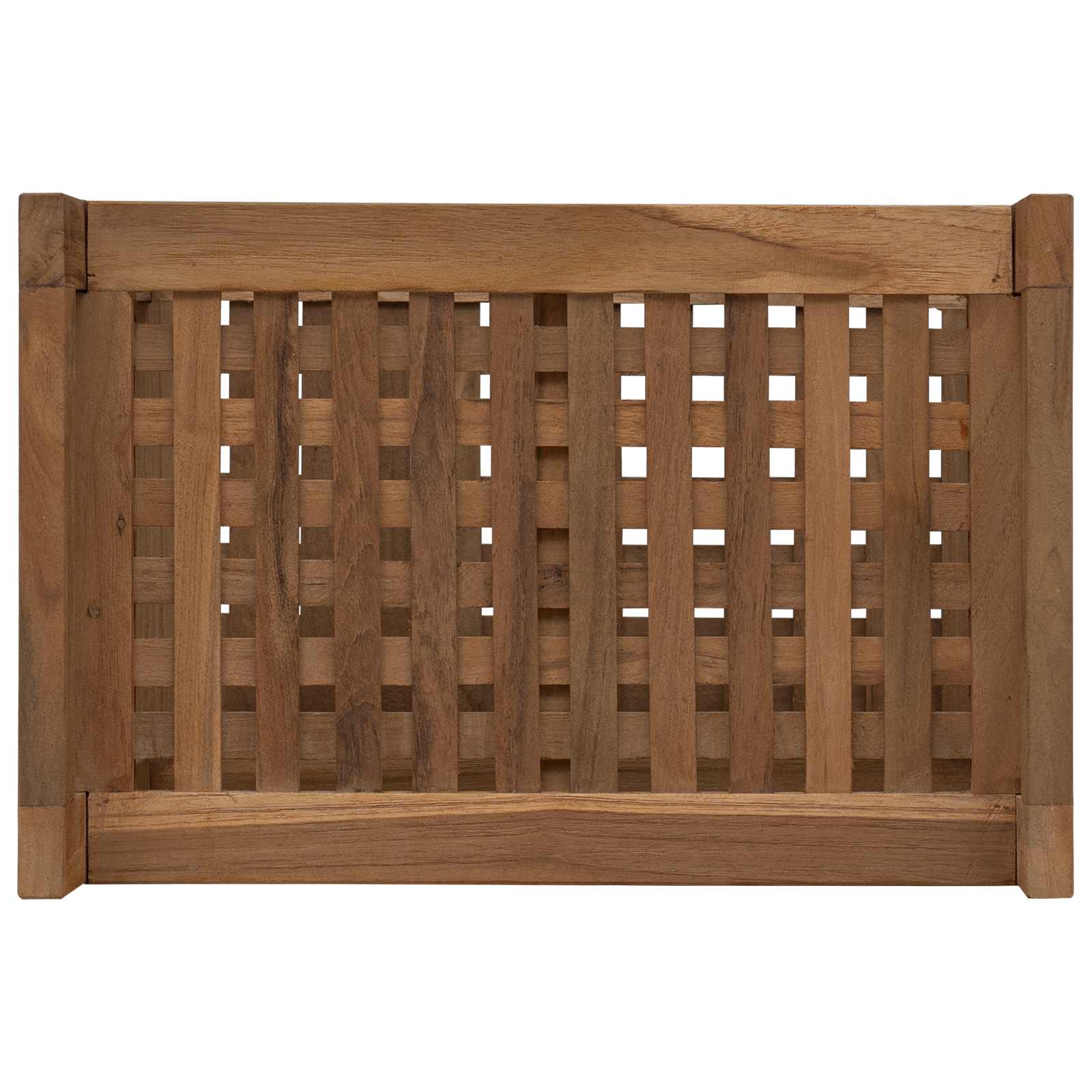 vidaXL Półka łazienkowa naturalny 45 x 30 x 45 cm Lite drewno teakowe