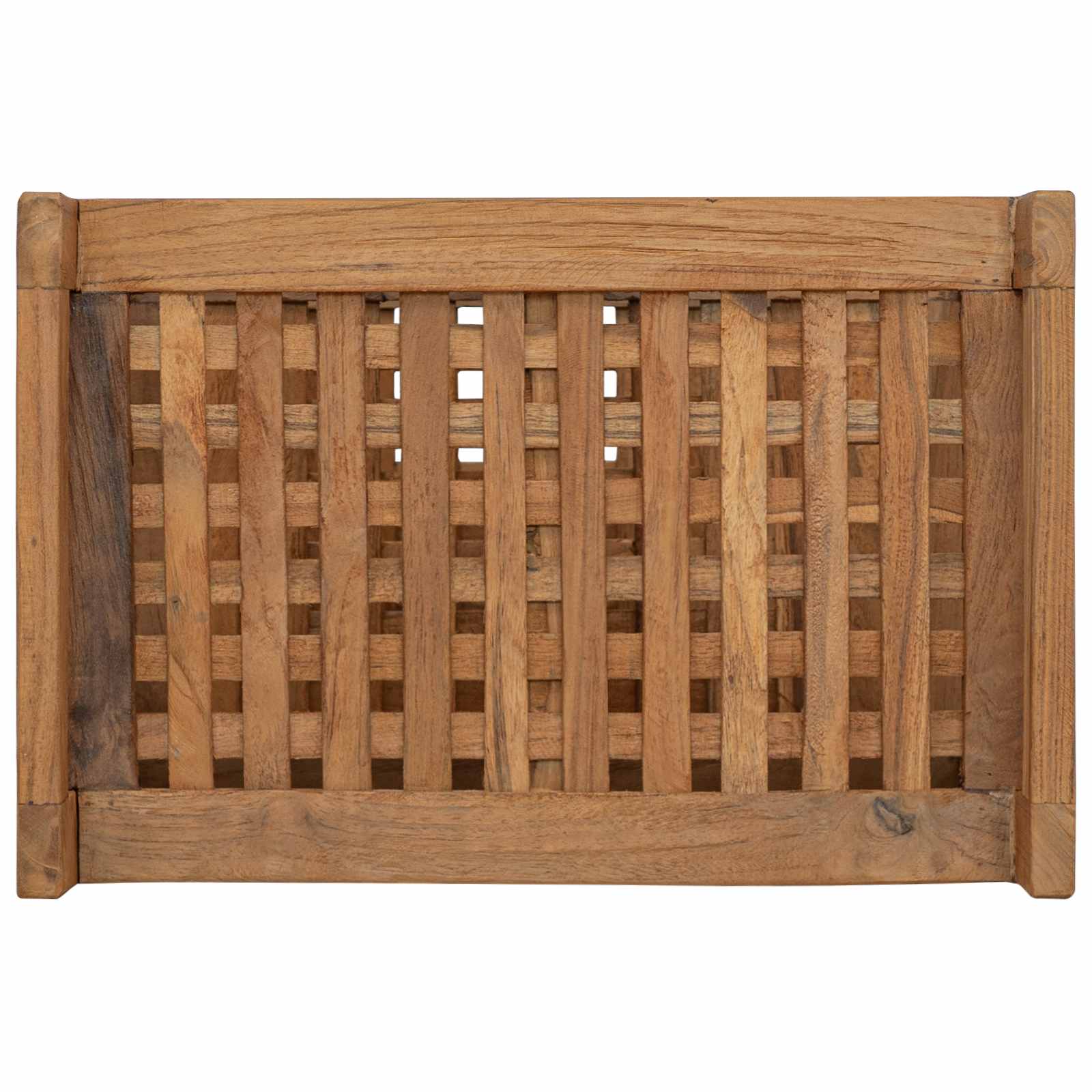 vidaXL Półka łazienkowa naturalny 45 x 30 x 71 cm Lite drewno teakowe