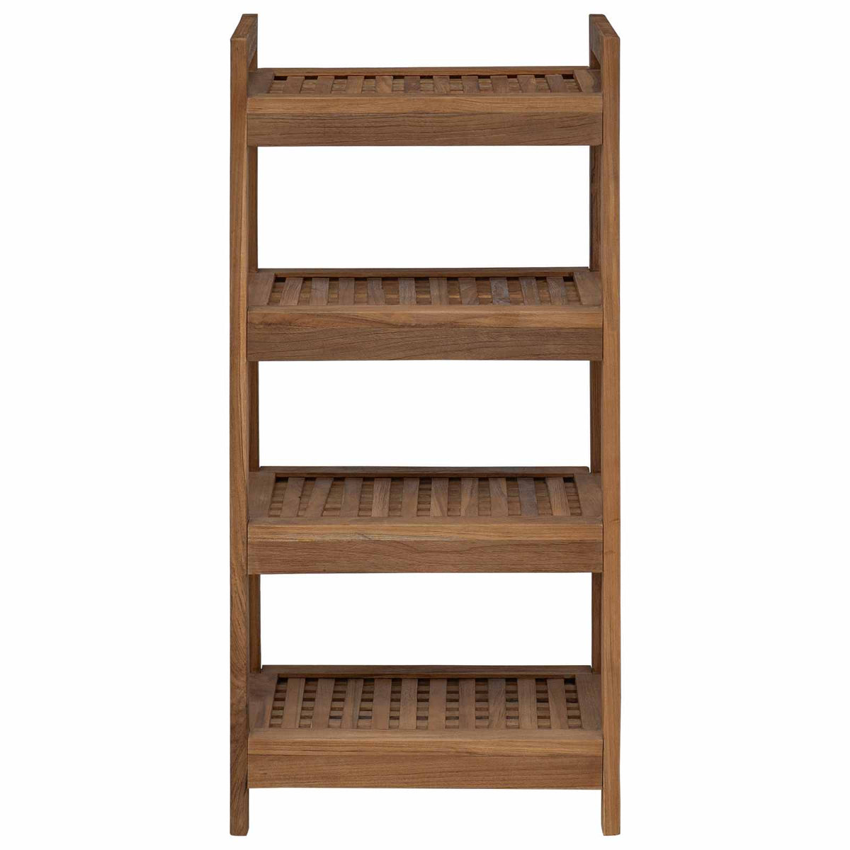 vidaXL Półka łazienkowa naturalny 45 x 30 x 97 cm Lite drewno teakowe