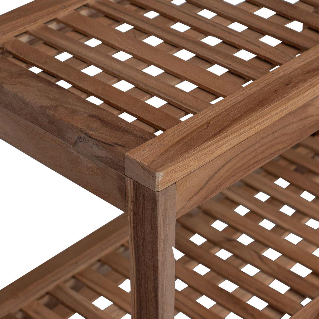 vidaXL Stolik Nocny Łazienkowy naturalny 60 x 30 x 45 cm