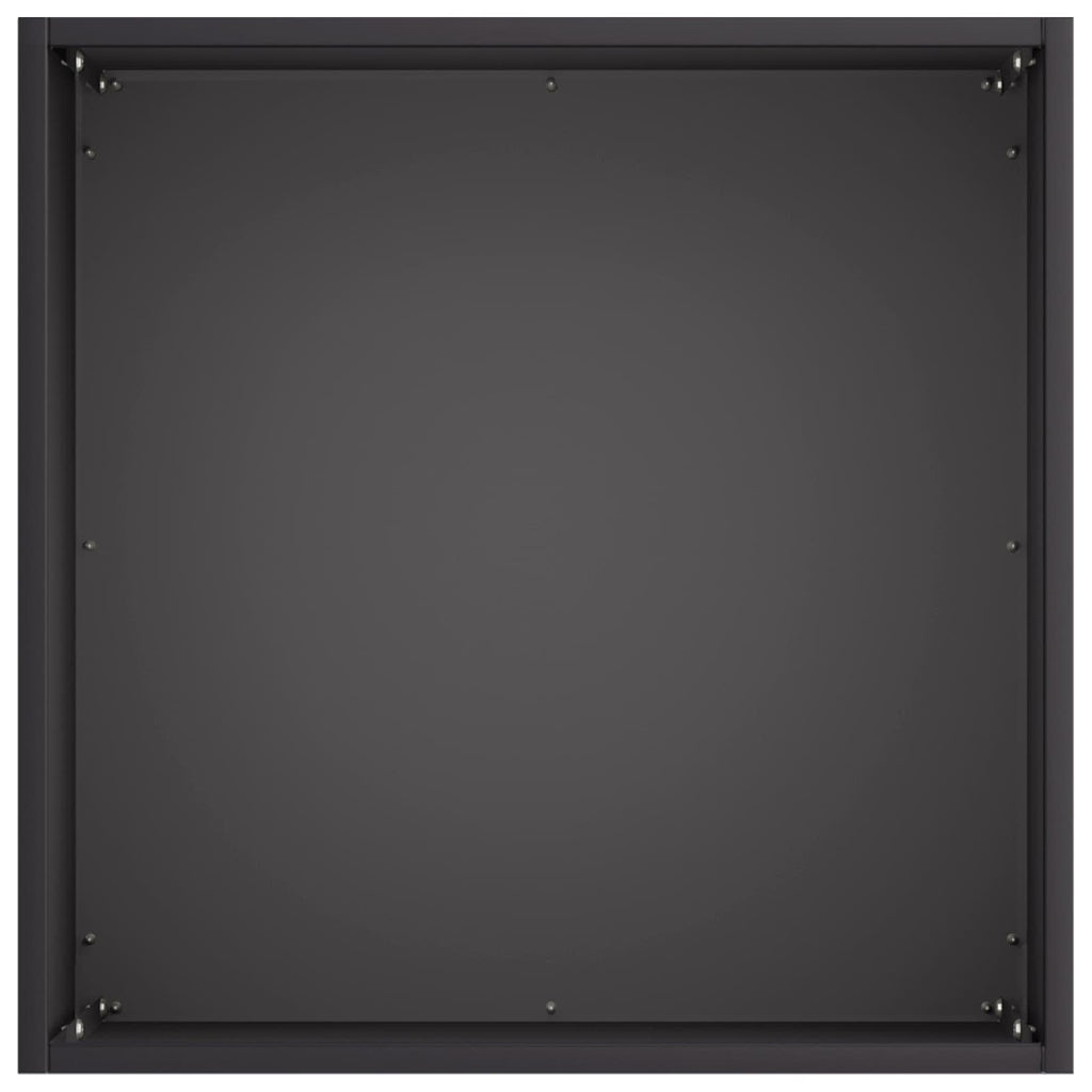 vidaXL Doniczka ogrodowa 2 szt. Czarny 20 x 20 x 20 cm Stal zimnogięta