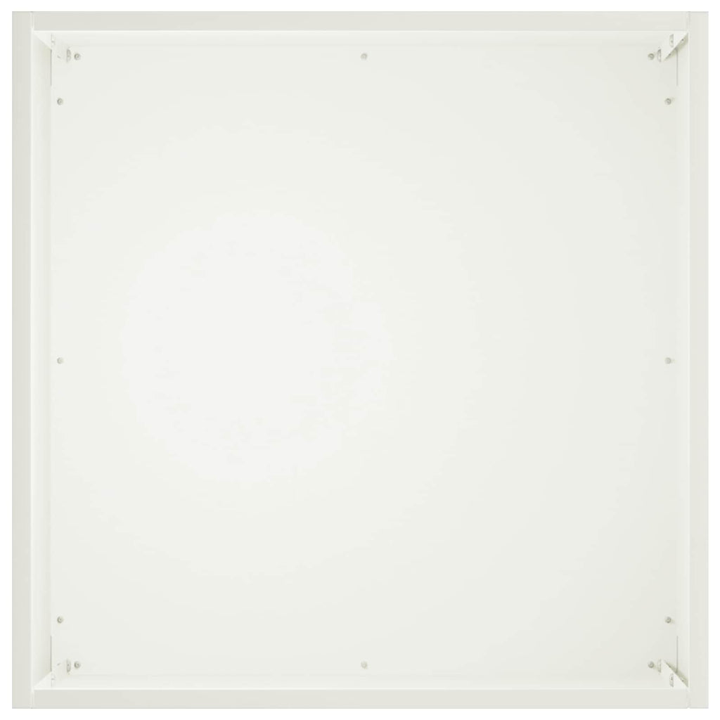 vidaXL Doniczka ogrodowa 2 szt. Biały 20 x 20 x 20 cm Stal zimnogięta