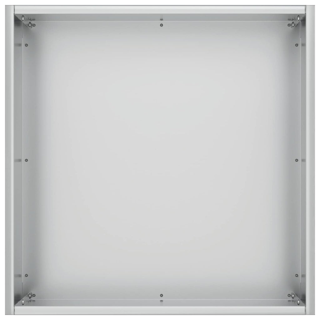 vidaXL Doniczka ogrodowa srebrny 20 x 20 x 20 cm Stal ocynkowana