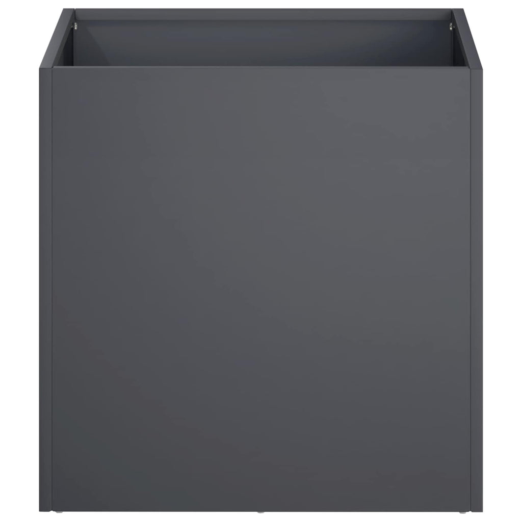 vidaXL Doniczka ogrodowa antracytowy 25 x 25 x 25 cm Stal zimnogięta