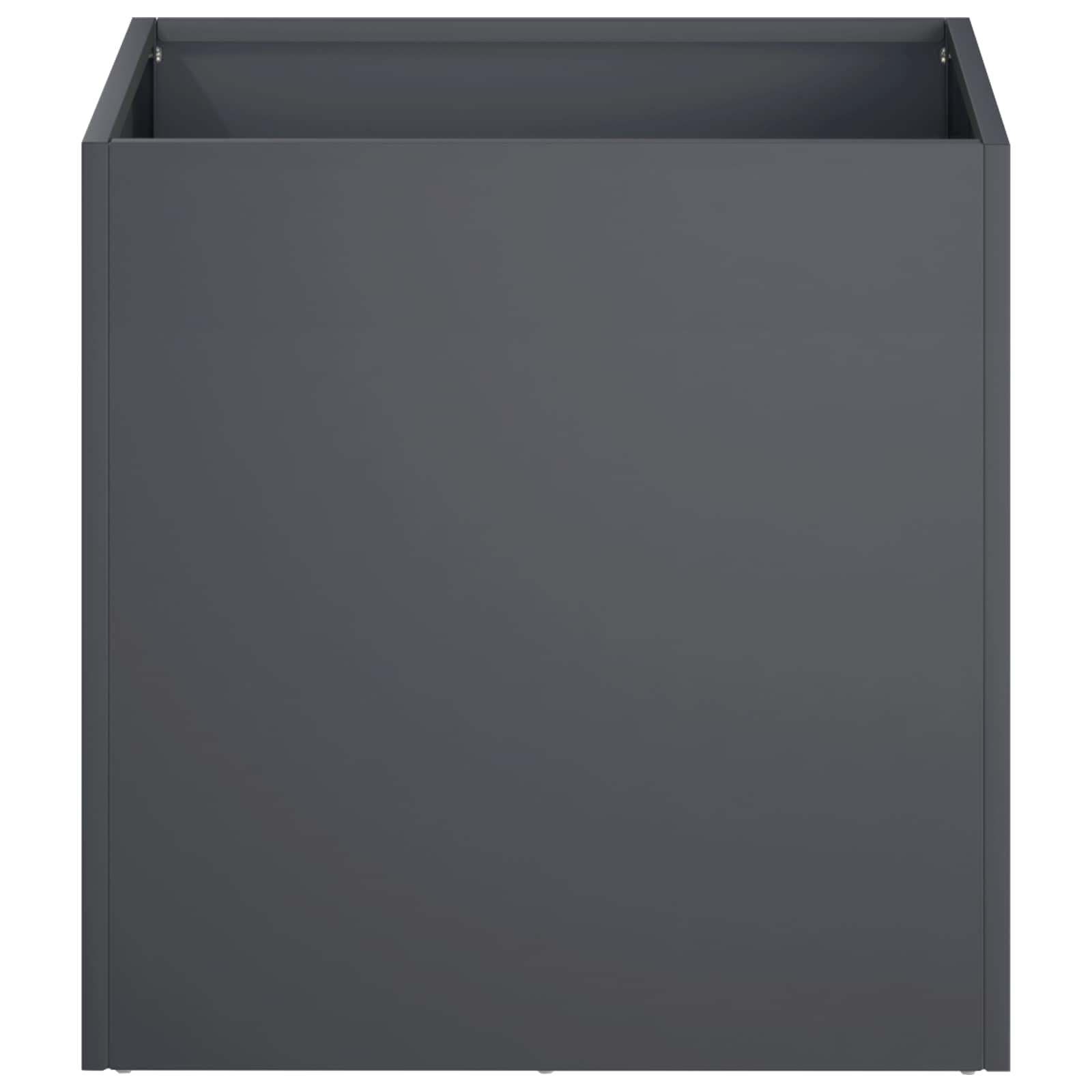 vidaXL Doniczka ogrodowa antracytowy 25 x 25 x 25 cm Stal zimnogięta