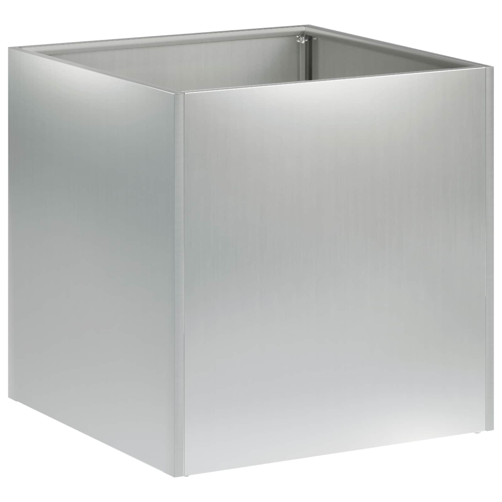 vidaXL Doniczka ogrodowa 2 szt. srebrny 25 x 25 x 25 cm