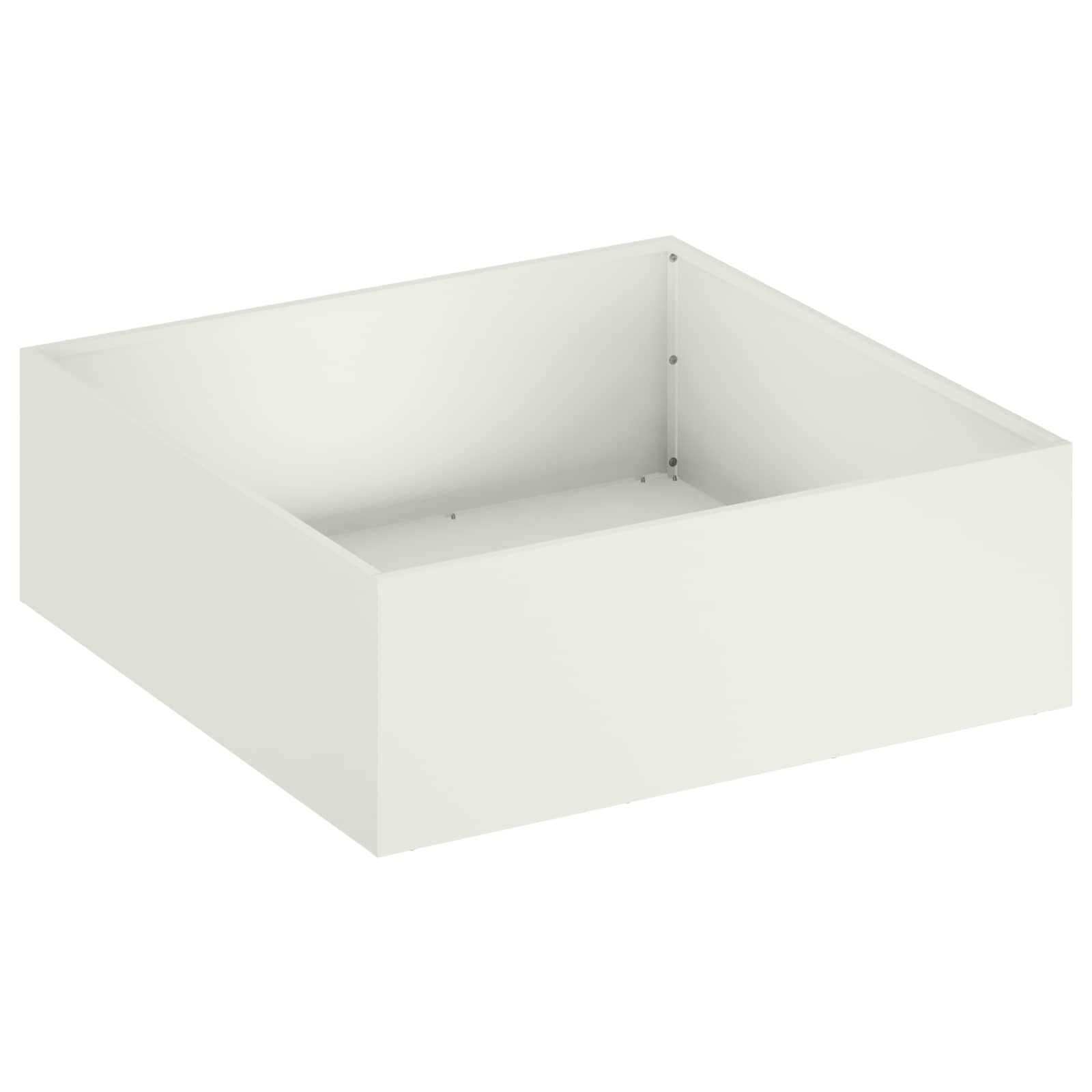 vidaXL Doniczka ogrodowa 2 szt. Biały 60 x 60 x 20 cm Stal zimnogięta