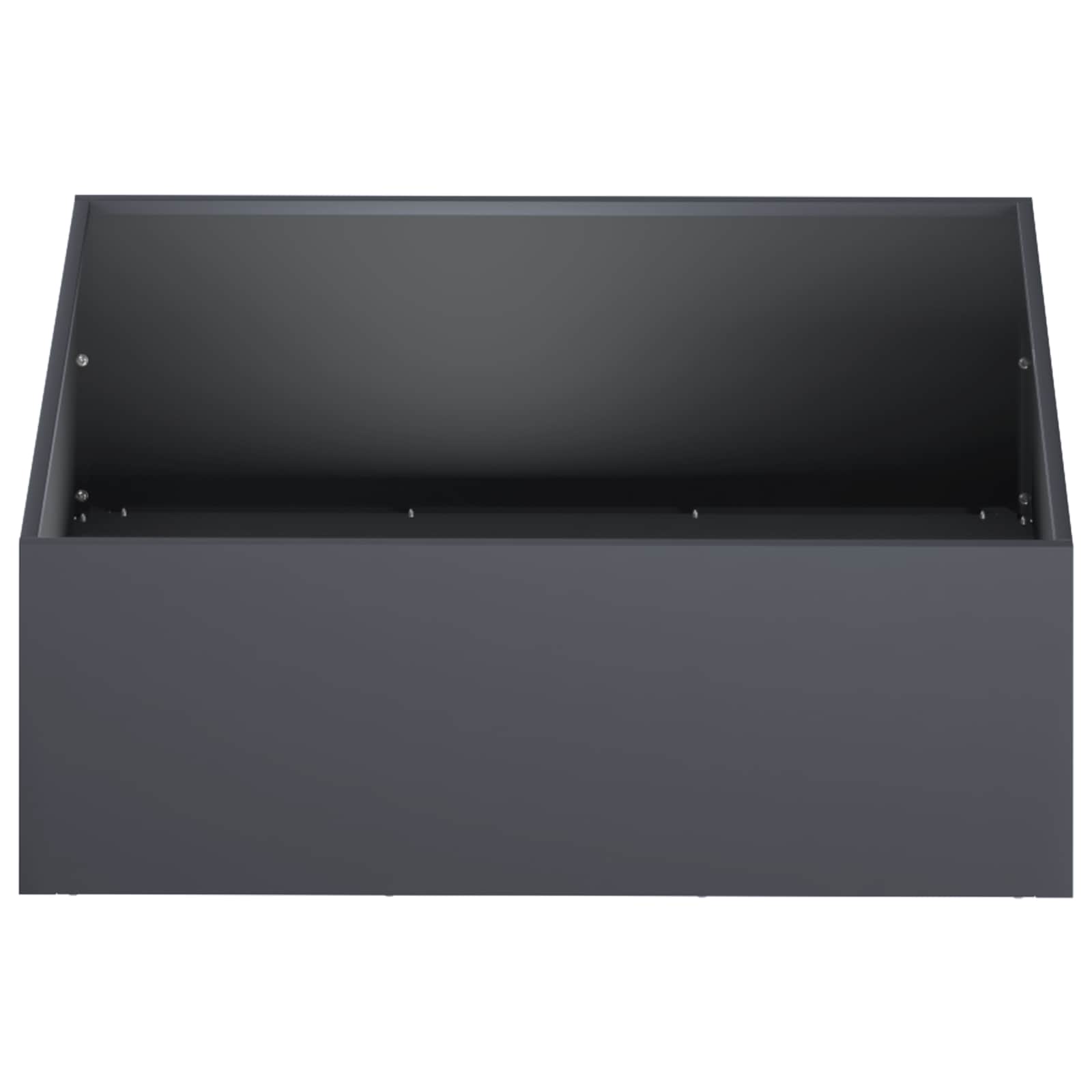 vidaXL Doniczka ogrodowa antracytowy 60 x 60 x 20 cm Stal zimnogięta