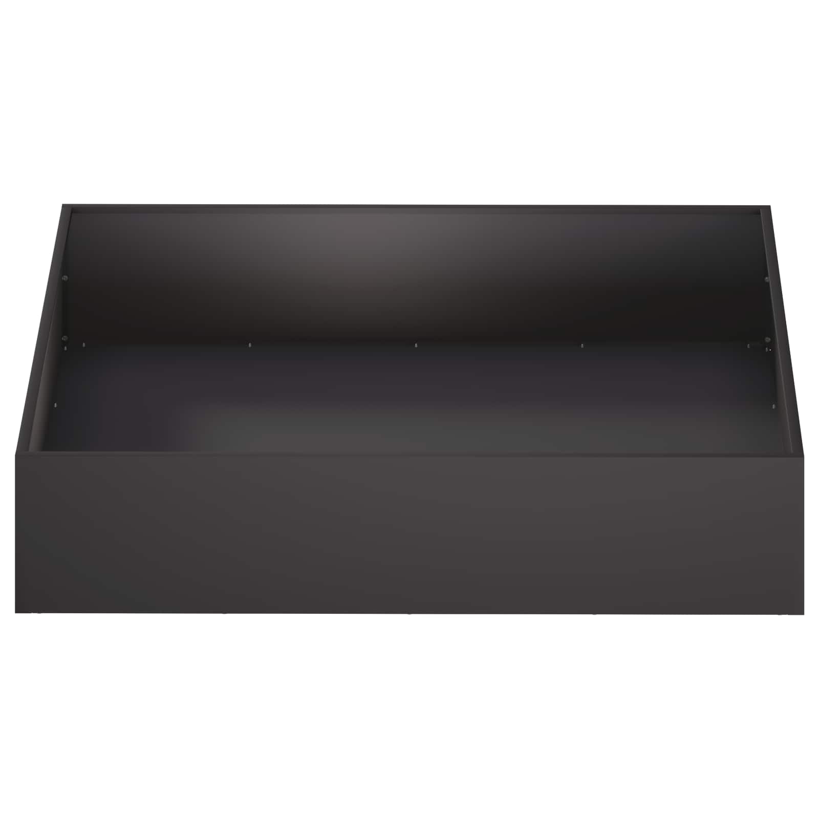 vidaXL Doniczka ogrodowa Czarny 100 x 100 x 20 cm Stal zimnogięta