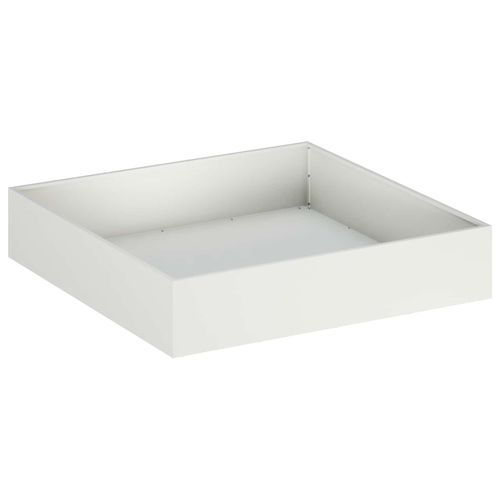 vidaXL Doniczka ogrodowa 2 szt. Biały 100 x 100 x 20 cm