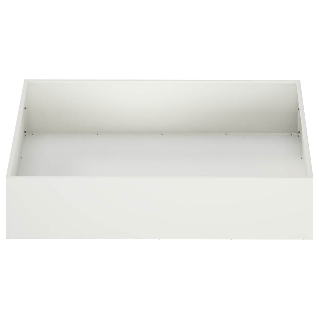 vidaXL Doniczka ogrodowa 2 szt. Biały 100 x 100 x 20 cm
