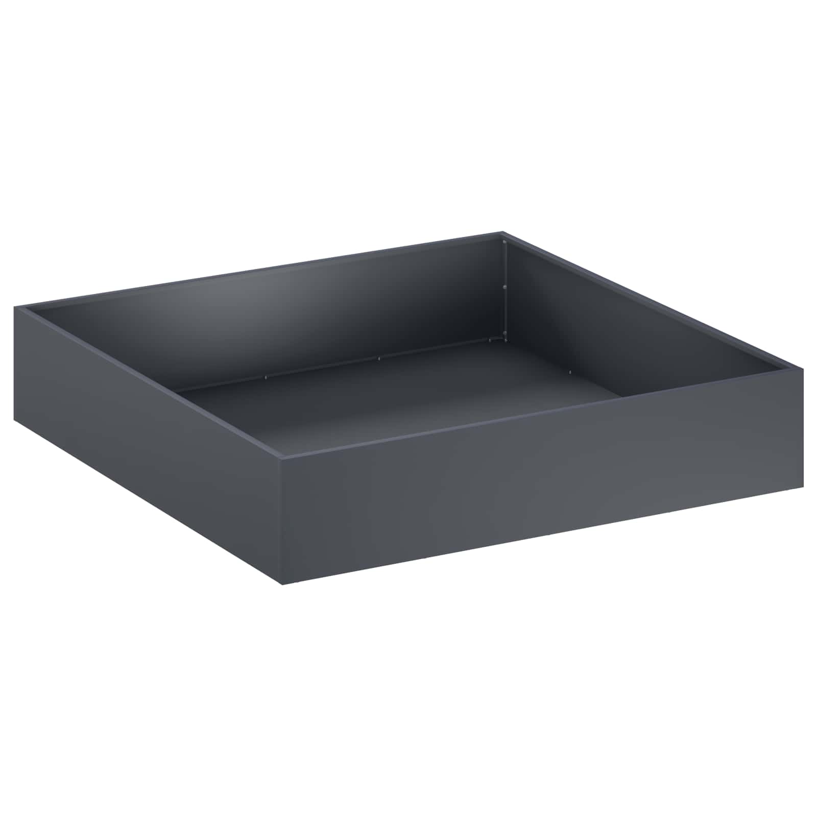 vidaXL Doniczka ogrodowa antracytowy 100 x 100 x 20 cm Stal zimnogięta