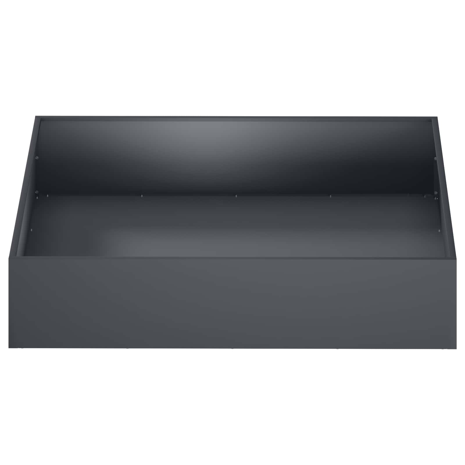 vidaXL Doniczka ogrodowa antracytowy 100 x 100 x 20 cm Stal zimnogięta