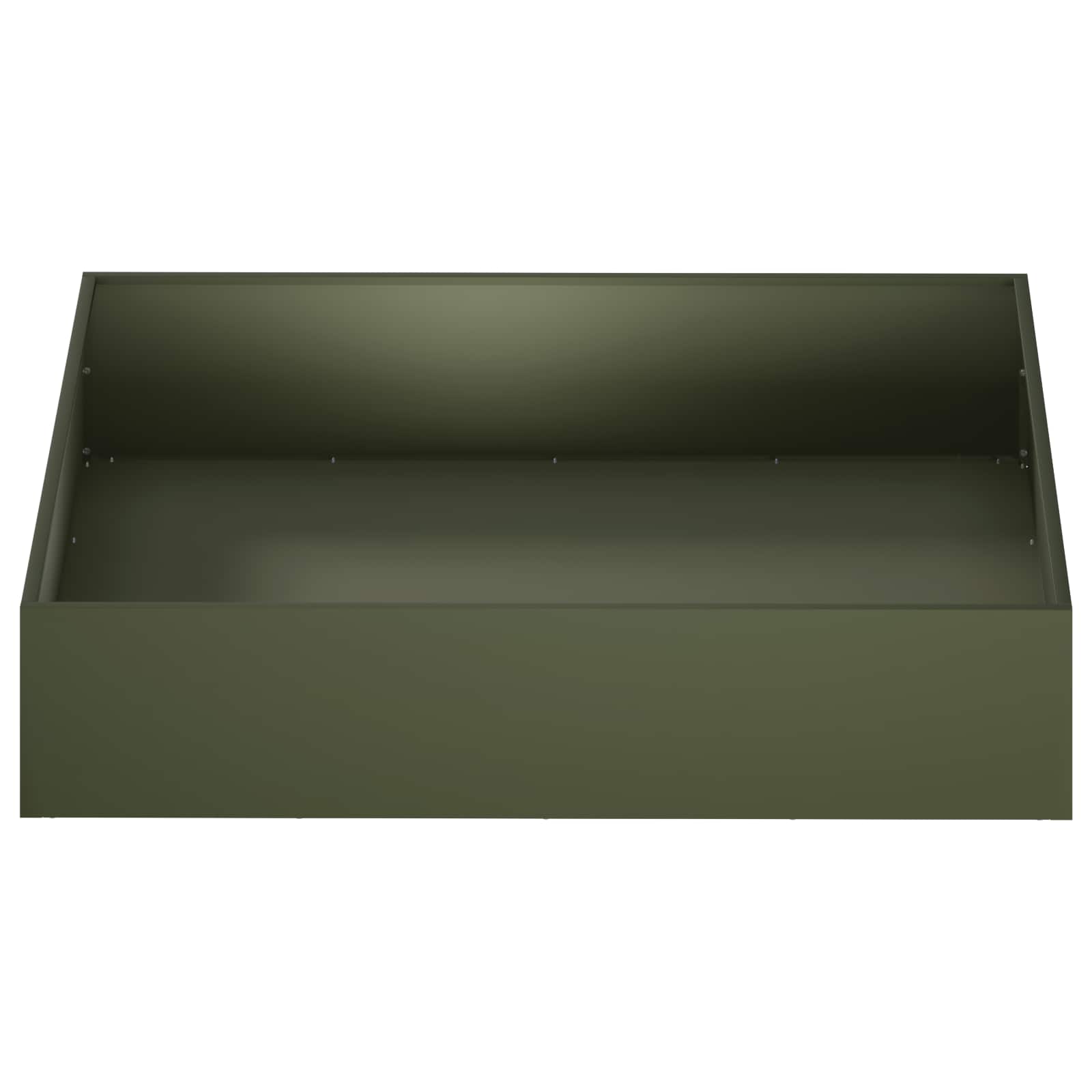 vidaXL Doniczka ogrodowa 2 szt. Oliwkowy zielony 100 x 100 x 20 cm