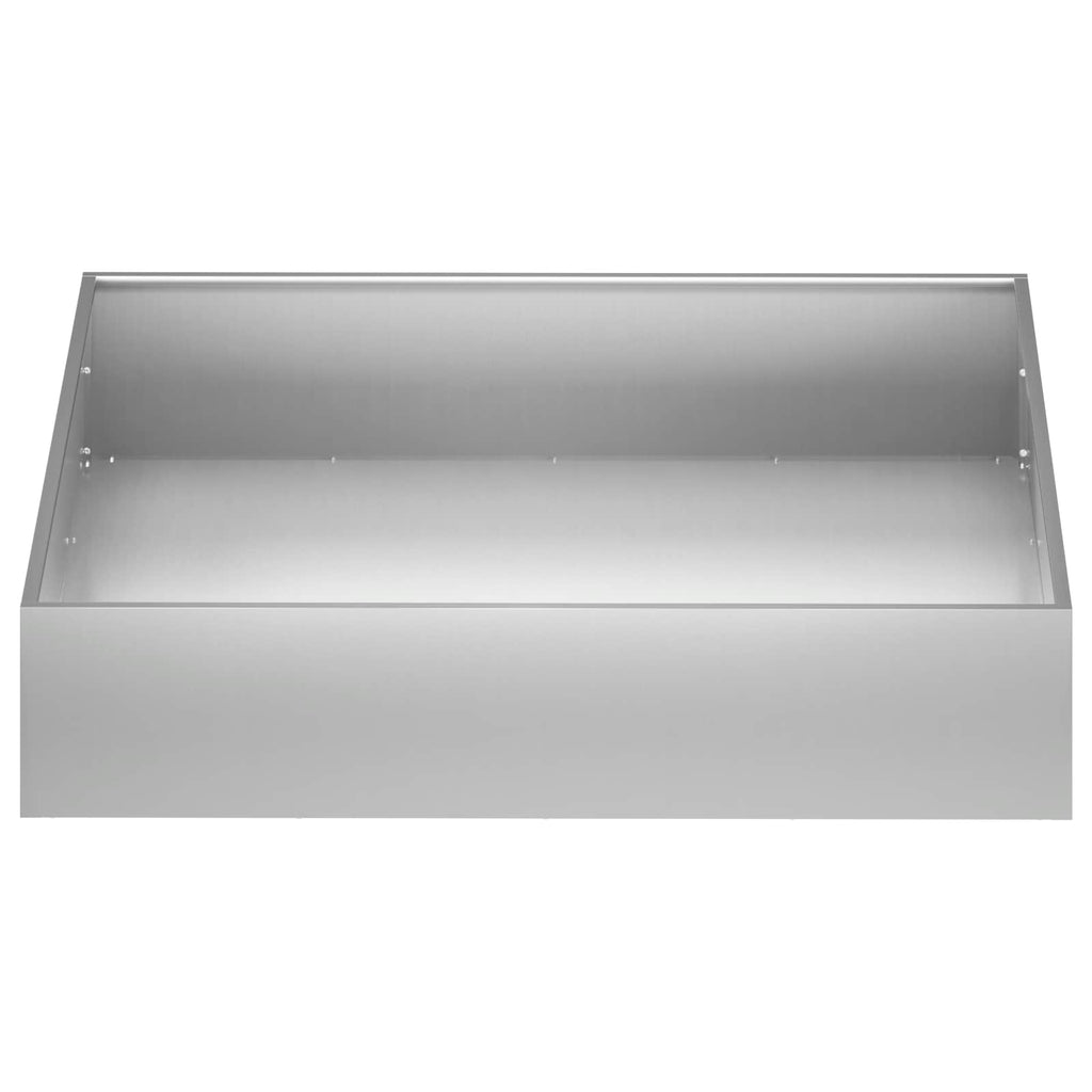 vidaXL Doniczka ogrodowa srebrny 100 x 100 x 20 cm Stal ocynkowana