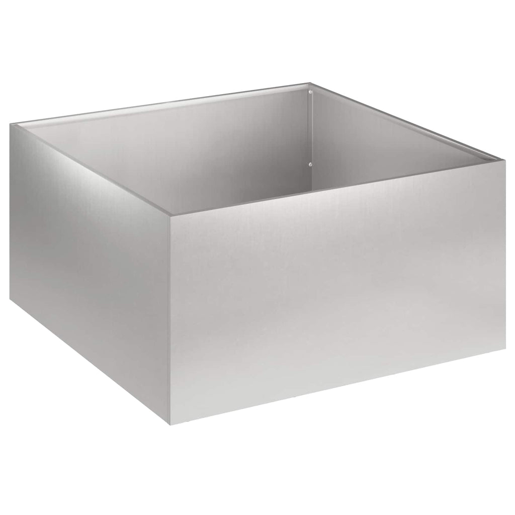 vidaXL Doniczka ogrodowa 2 szt. srebrny 60 x 60 x 30 cm