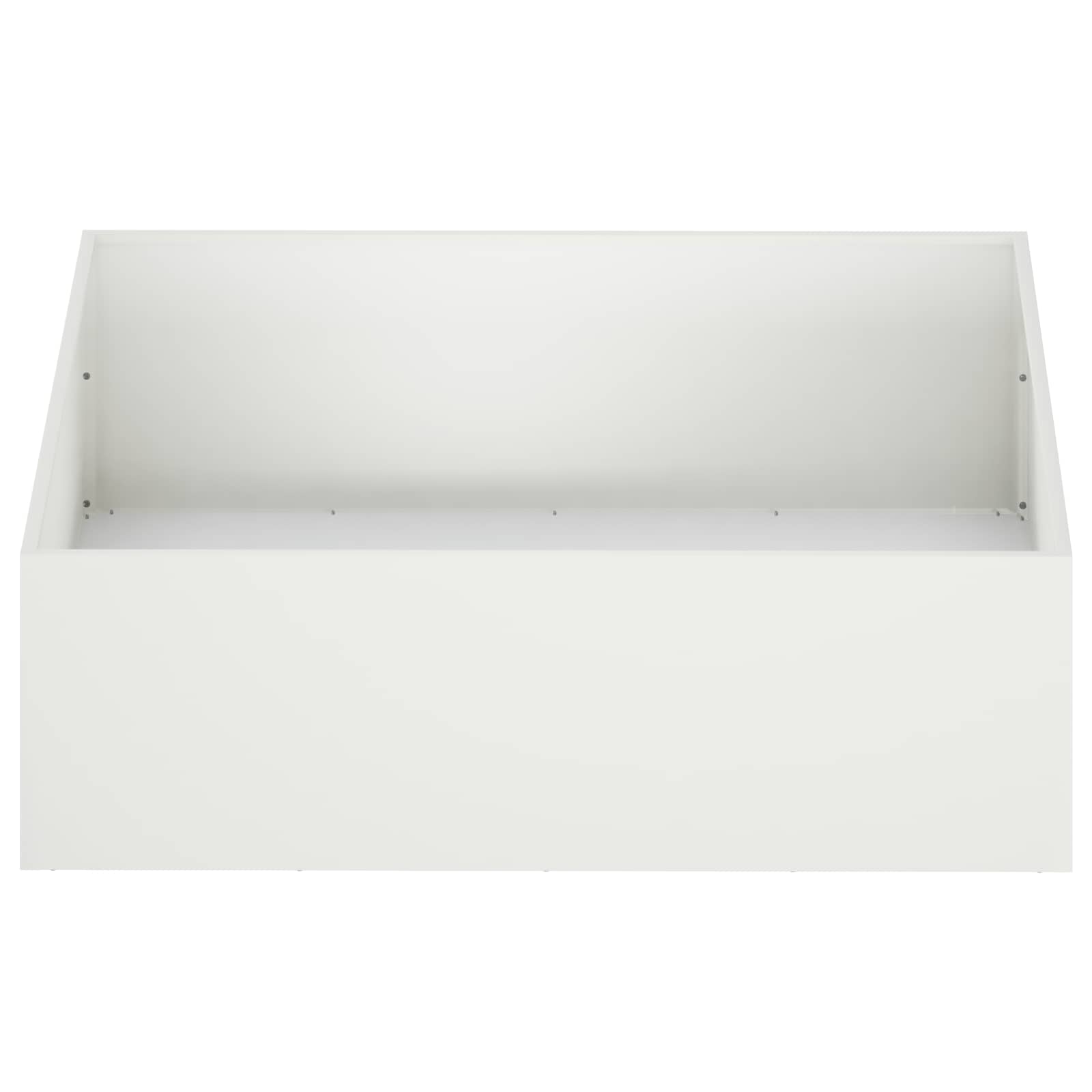 vidaXL Doniczka ogrodowa Biały 100 x 100 x 30 cm Stal zimnogięta