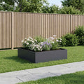 vidaXL Doniczka ogrodowa antracytowy 100 x 100 x 30 cm Stal zimnogięta