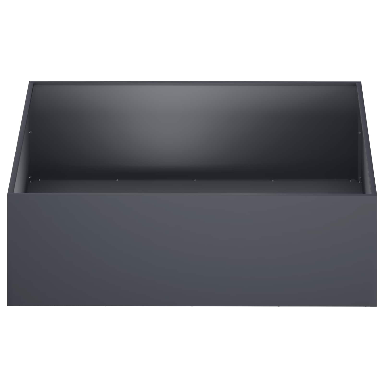vidaXL Doniczka ogrodowa antracytowy 100 x 100 x 30 cm Stal zimnogięta