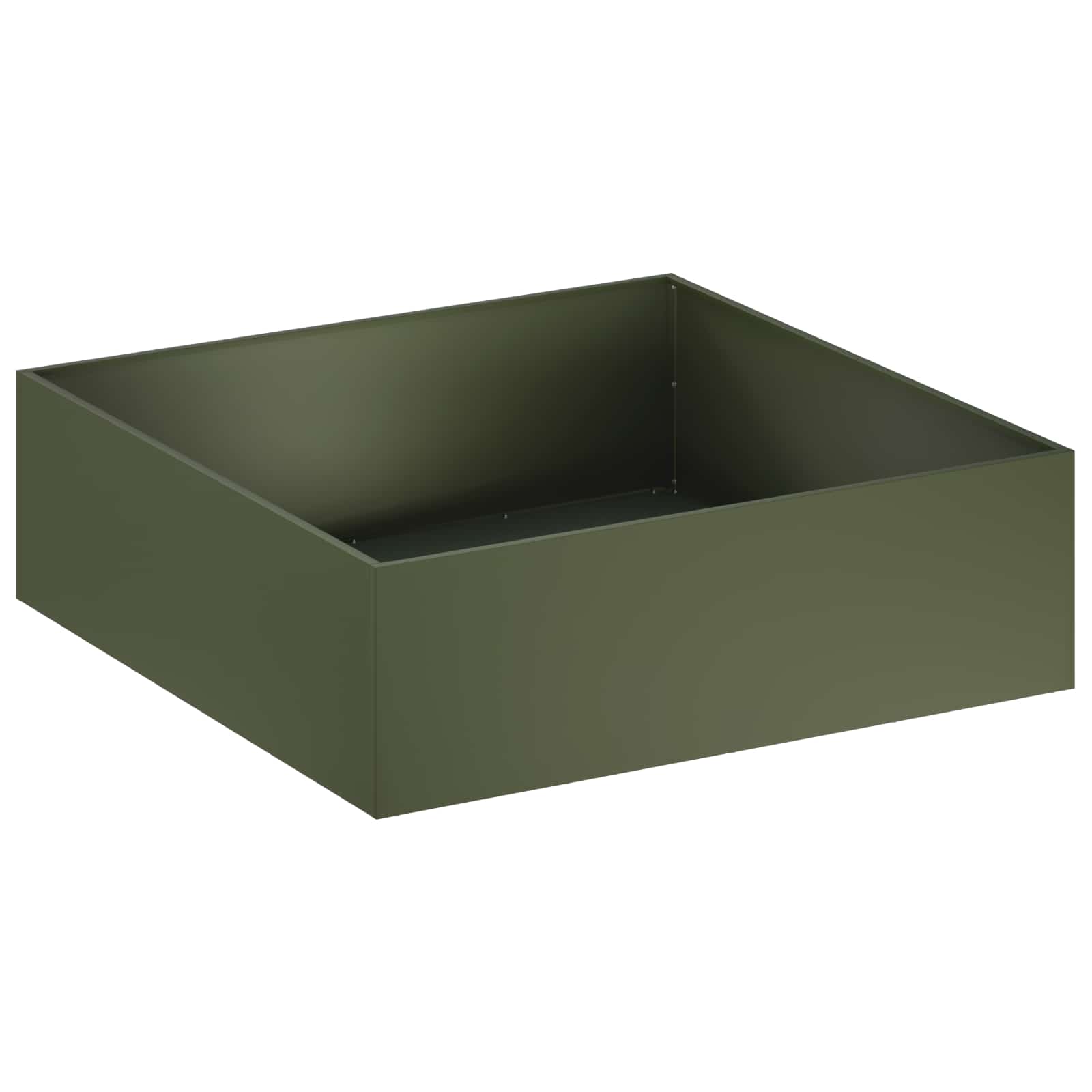 vidaXL Doniczka ogrodowa 2 szt. Oliwkowy zielony 100 x 100 x 30 cm