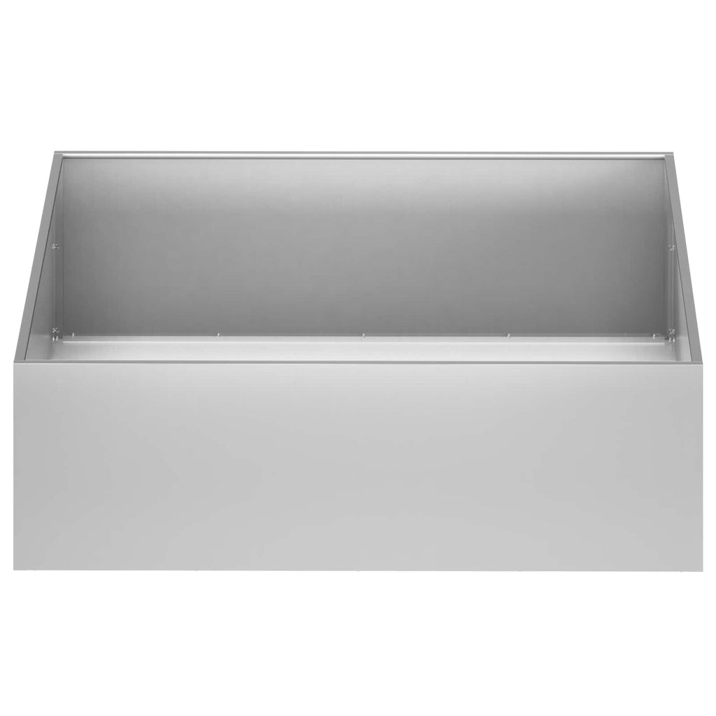 vidaXL Doniczka ogrodowa srebrny 100 x 100 x 30 cm Stal ocynkowana
