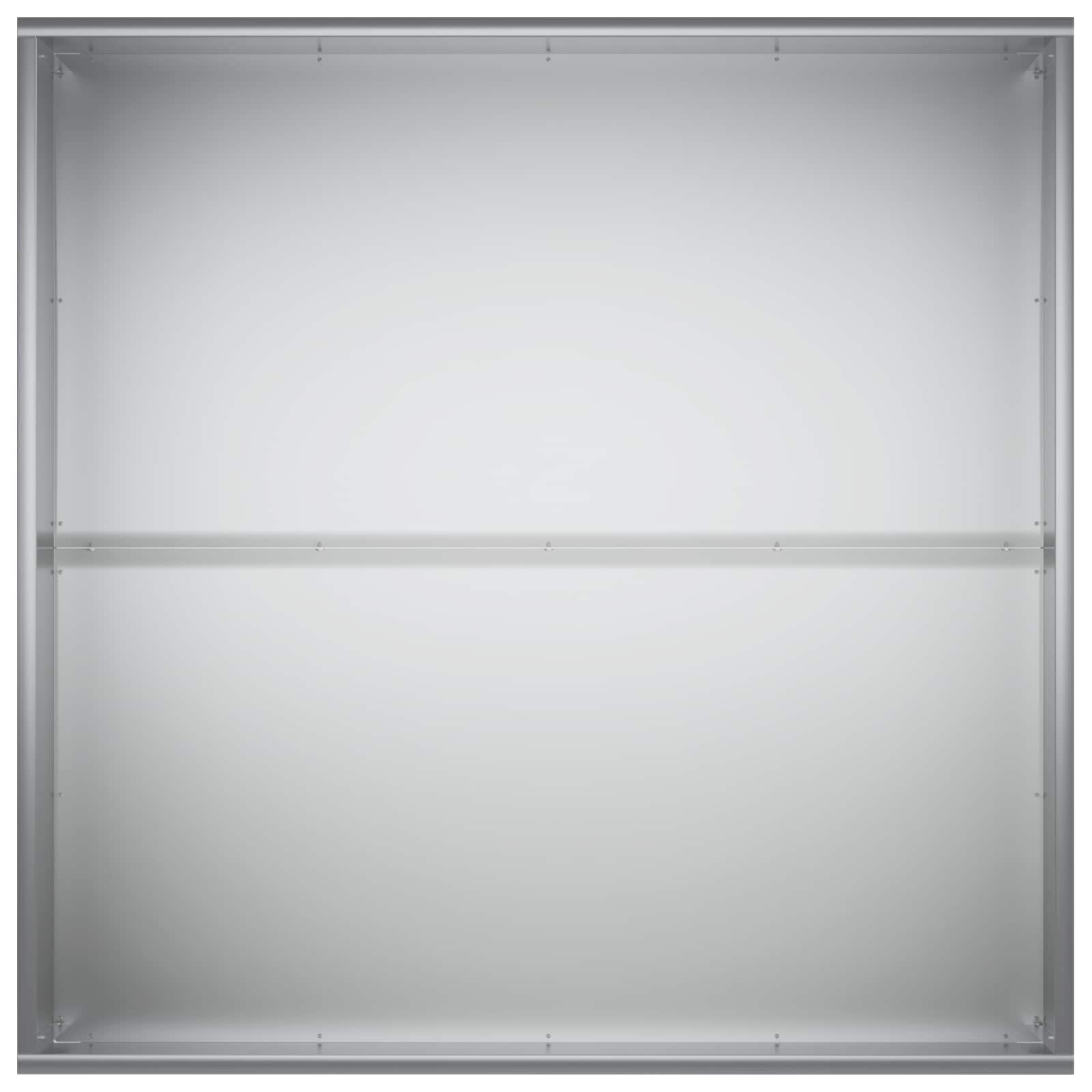 vidaXL Doniczka ogrodowa srebrny 80 x 80 x 40 cm Stal ocynkowana