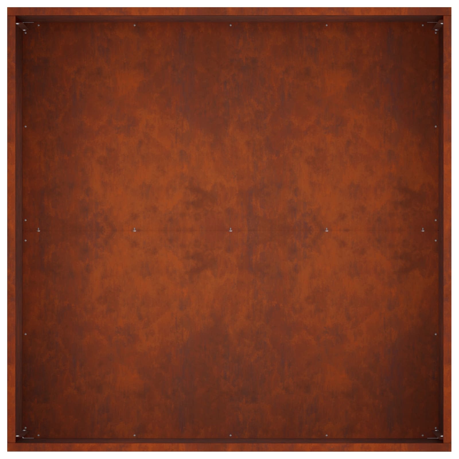 vidaXL Doniczka ogrodowa Rdzawy 80 x 80 x 40 cm Stal kortenowska