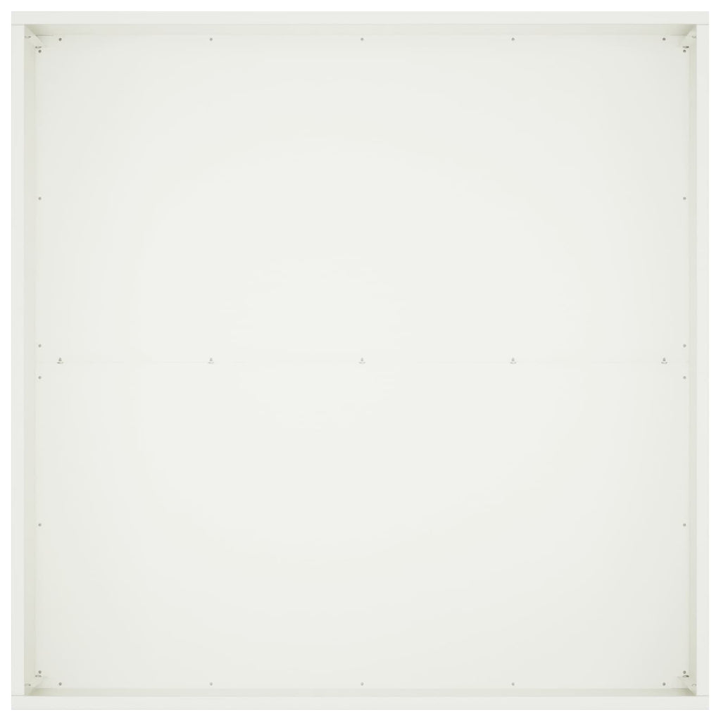 vidaXL Doniczka ogrodowa 2 szt. Biały 100 x 100 x 40 cm